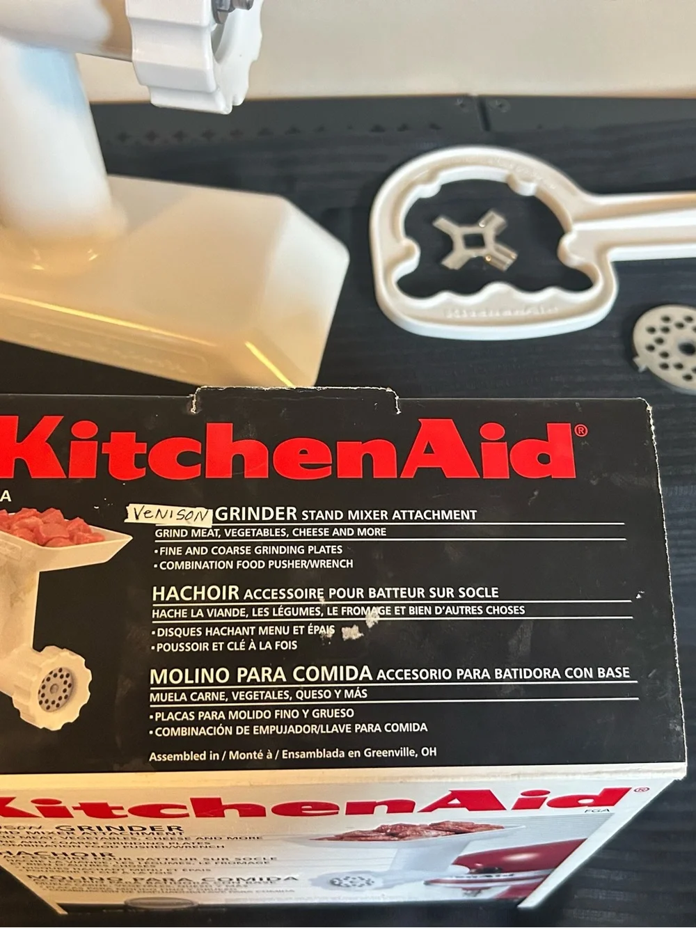 KitchenAid FGA Food Grinder Stand Mixer Attachment – New Unused Complete
